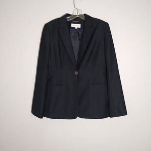 Calvin Klein Women's Size 10 Windowpane Blazer New
